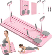 6 in 1 Multi-Purpose Foldable Pilates Reformer Board Set With Timer Pilates Equipment for Home