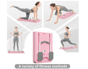 6 in 1 Multi-Purpose Foldable Pilates Reformer Board Set With Timer Pilates Equipment for Home