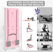 6 in 1 Multi-Purpose Foldable Pilates Reformer Board Set With Timer Pilates Equipment for Home