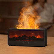 High Quality 150ml Fireplace Air Humidifier Waterless Auto-Off Aroma Essential Oil Diffuser with Remote and Night Light