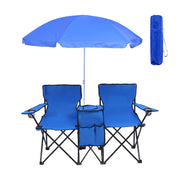 Waterproof Oxford Low Mini Foldable Beach Chair Detachable Beach Umbrella With Cup Holder