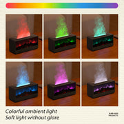 High Quality 150ml Fireplace Air Humidifier Waterless Auto-Off Aroma Essential Oil Diffuser with Remote and Night Light