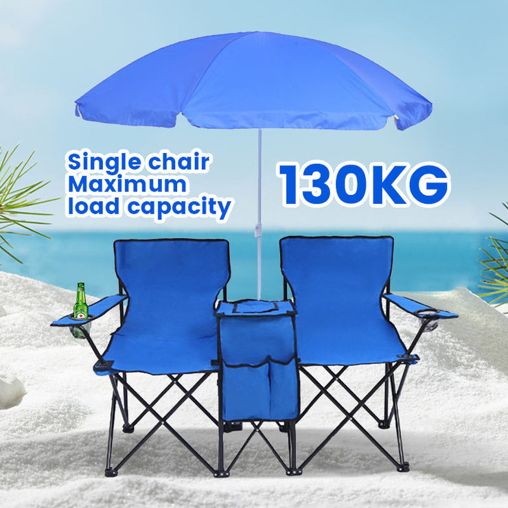 Waterproof Oxford Low Mini Foldable Beach Chair Detachable Beach Umbrella With Cup Holder