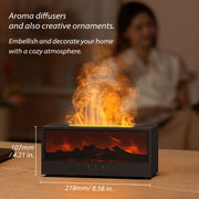 High Quality 150ml Fireplace Air Humidifier Waterless Auto-Off Aroma Essential Oil Diffuser with Remote and Night Light